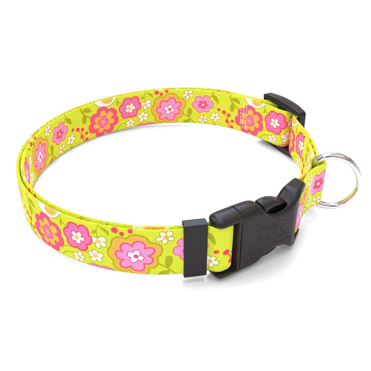 Green Bouquet Dog Collar