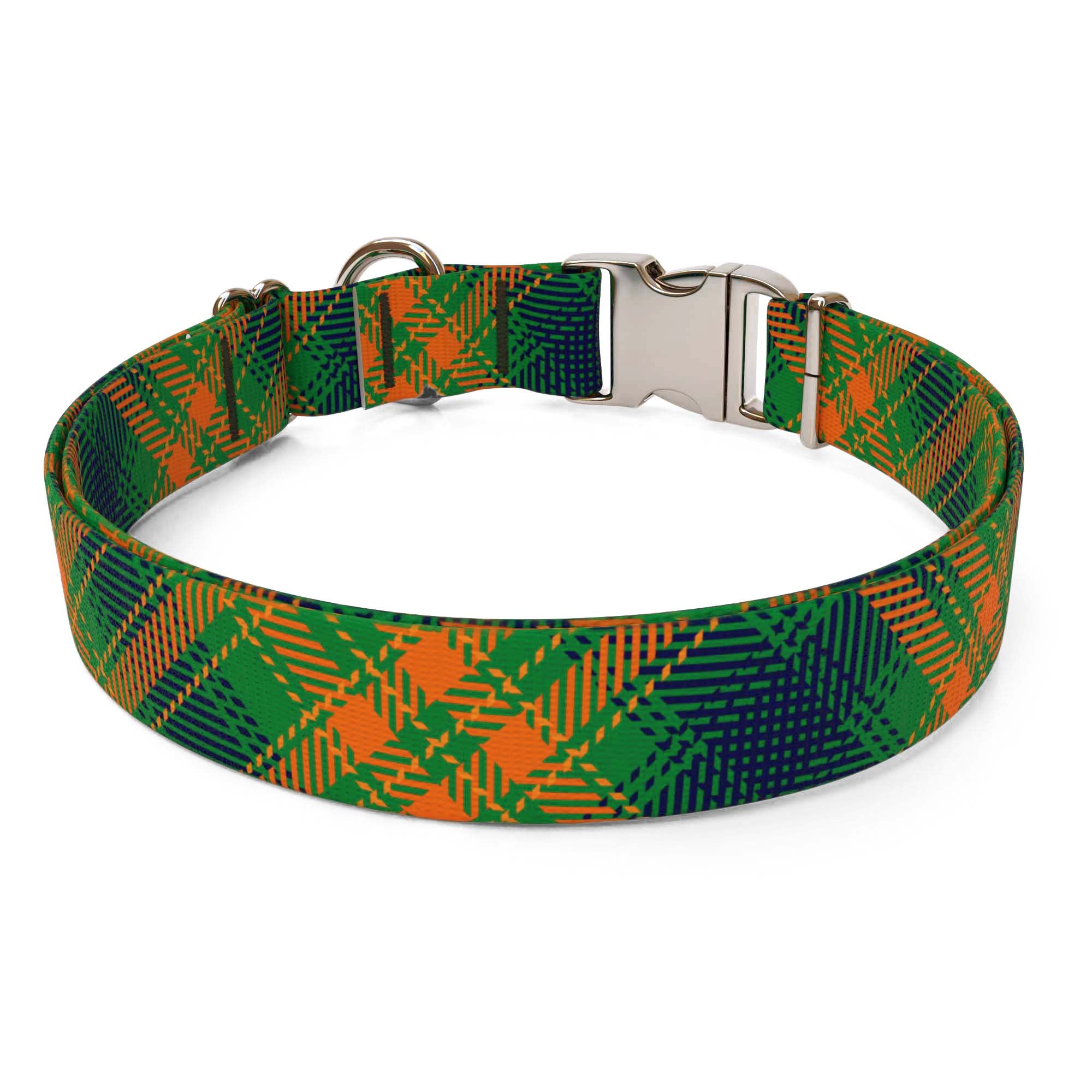 Green Kilt Plaid Dog Collar