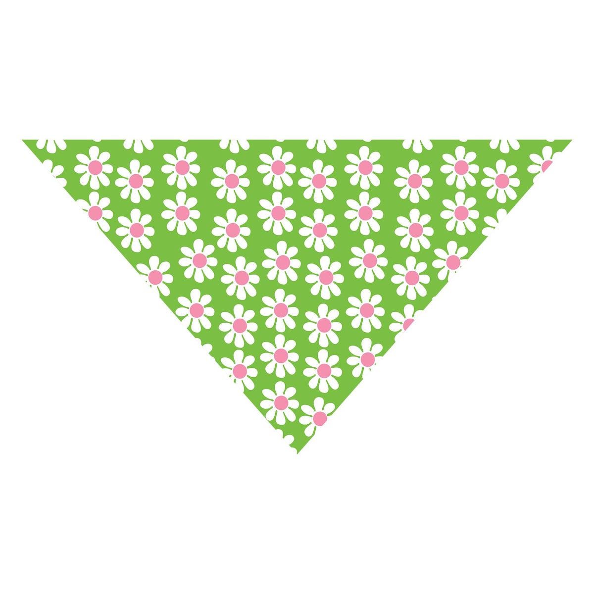 Green Daisy Dog Bandana