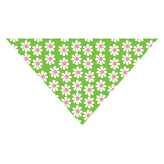 Green Daisy Dog Bandana