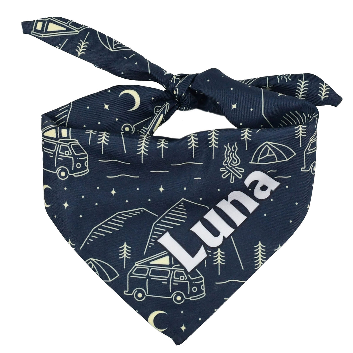 Personalized Camping Dog Bandana