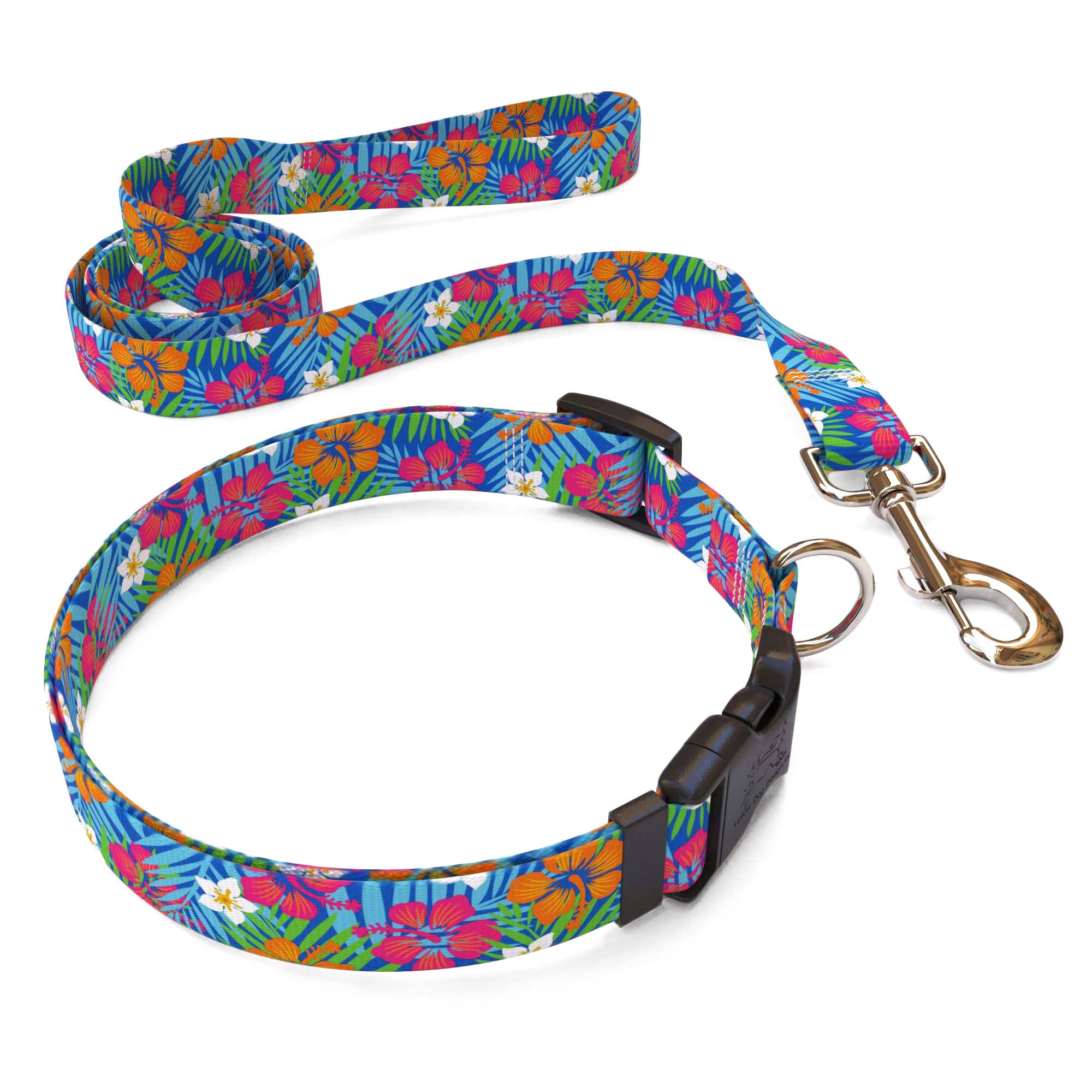 Hibiscus Paradise Dog Collar