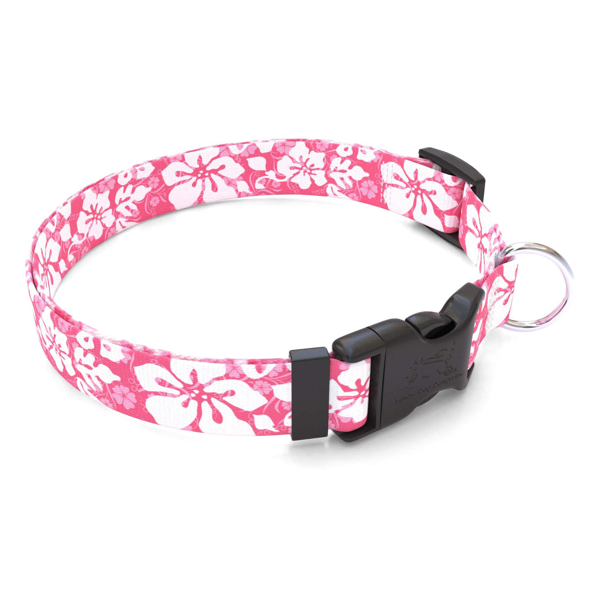 Island Floral Pink Dog Collar