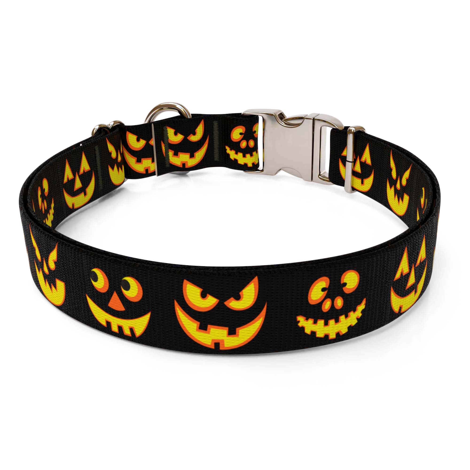 Jack O'Lantern Dog Collar