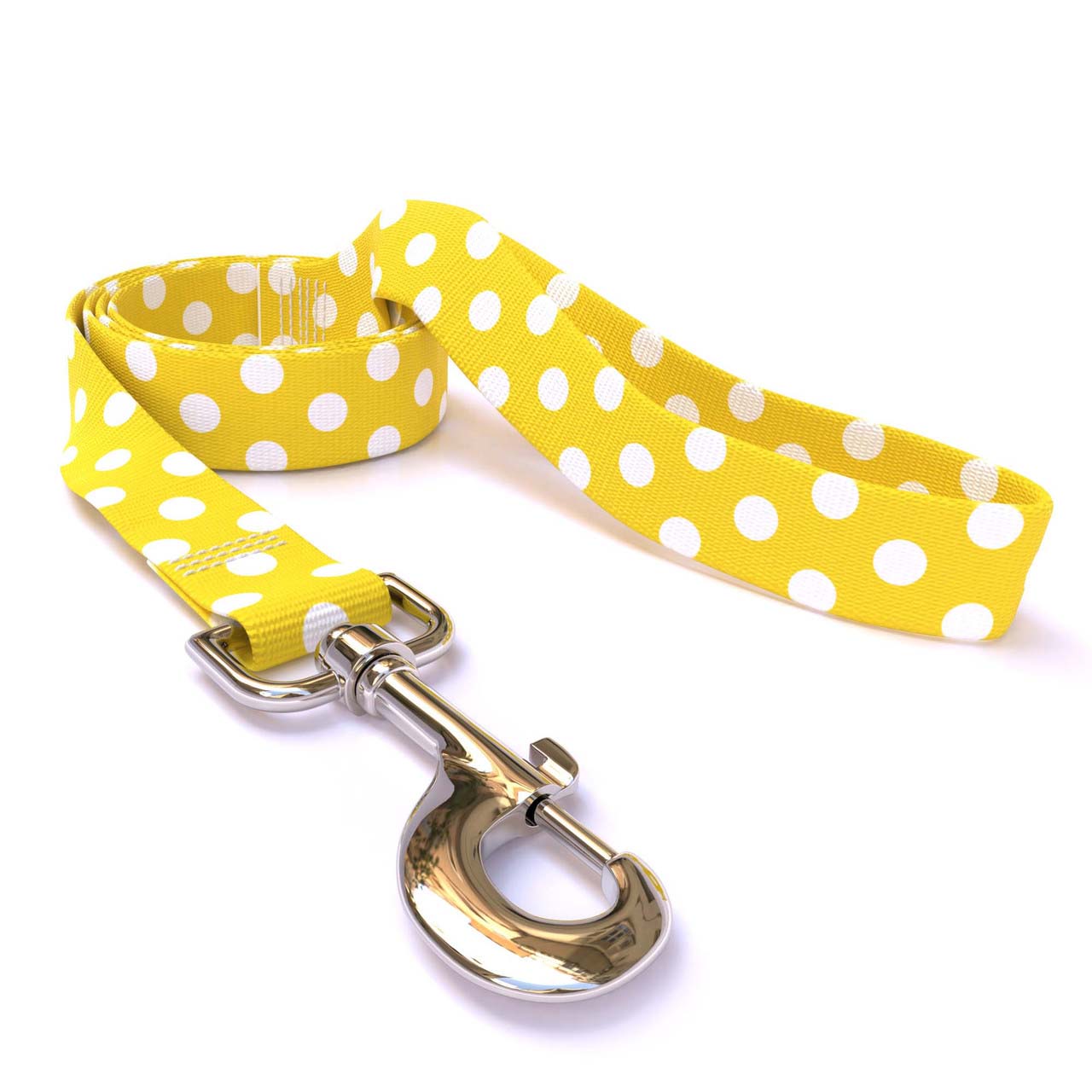 Lemon Polka Dot Dog Leash