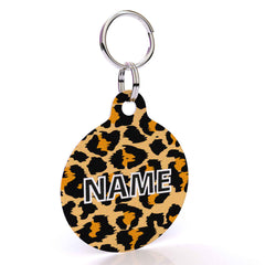 Leopard Print HD Dog ID Tag