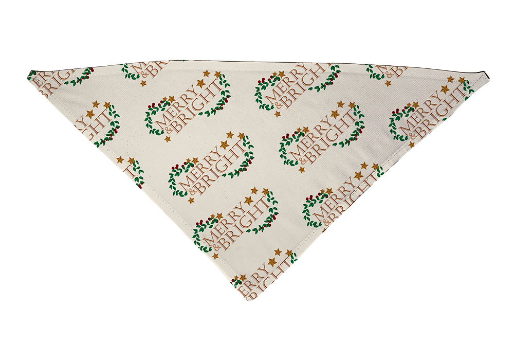 Merry and Bright Dog Bandana