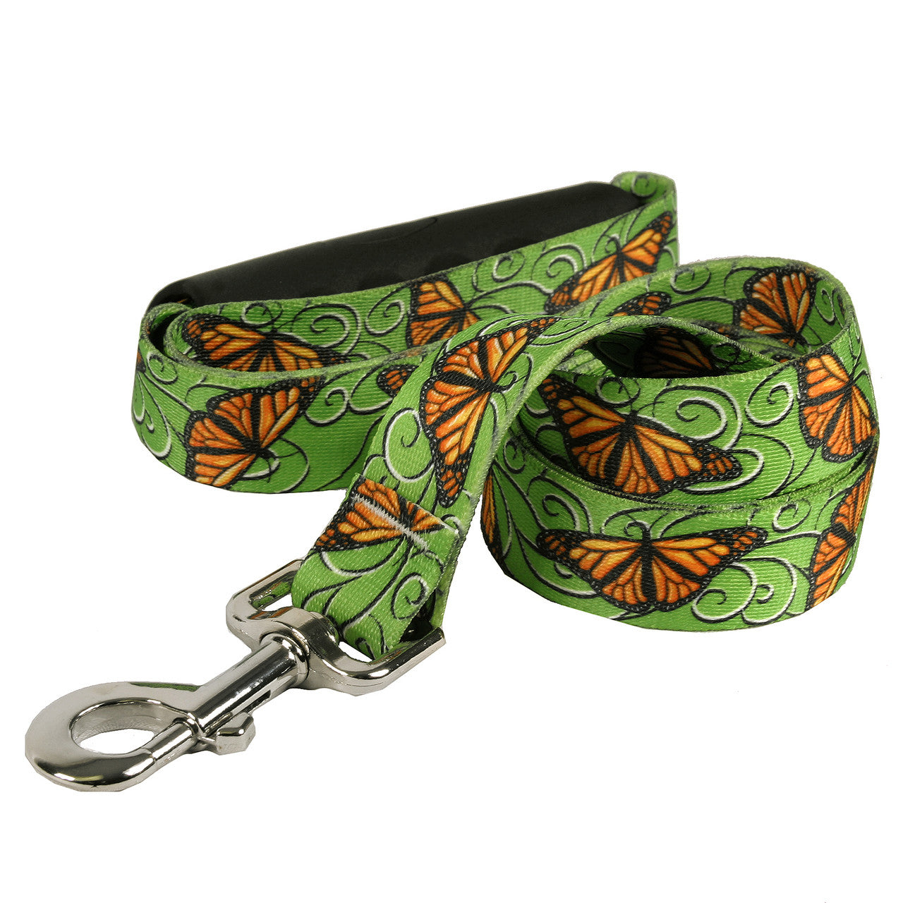 Monarch Butterfly Swirl Dog Leash