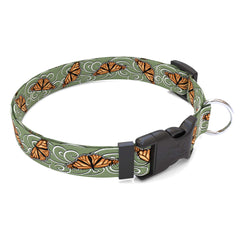 Monarch Butterfly Swirl Dog Collar