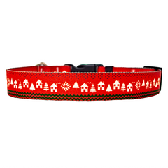 Nordic Red Dog Collar