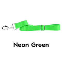 Neon Green Nylon Dog Leash