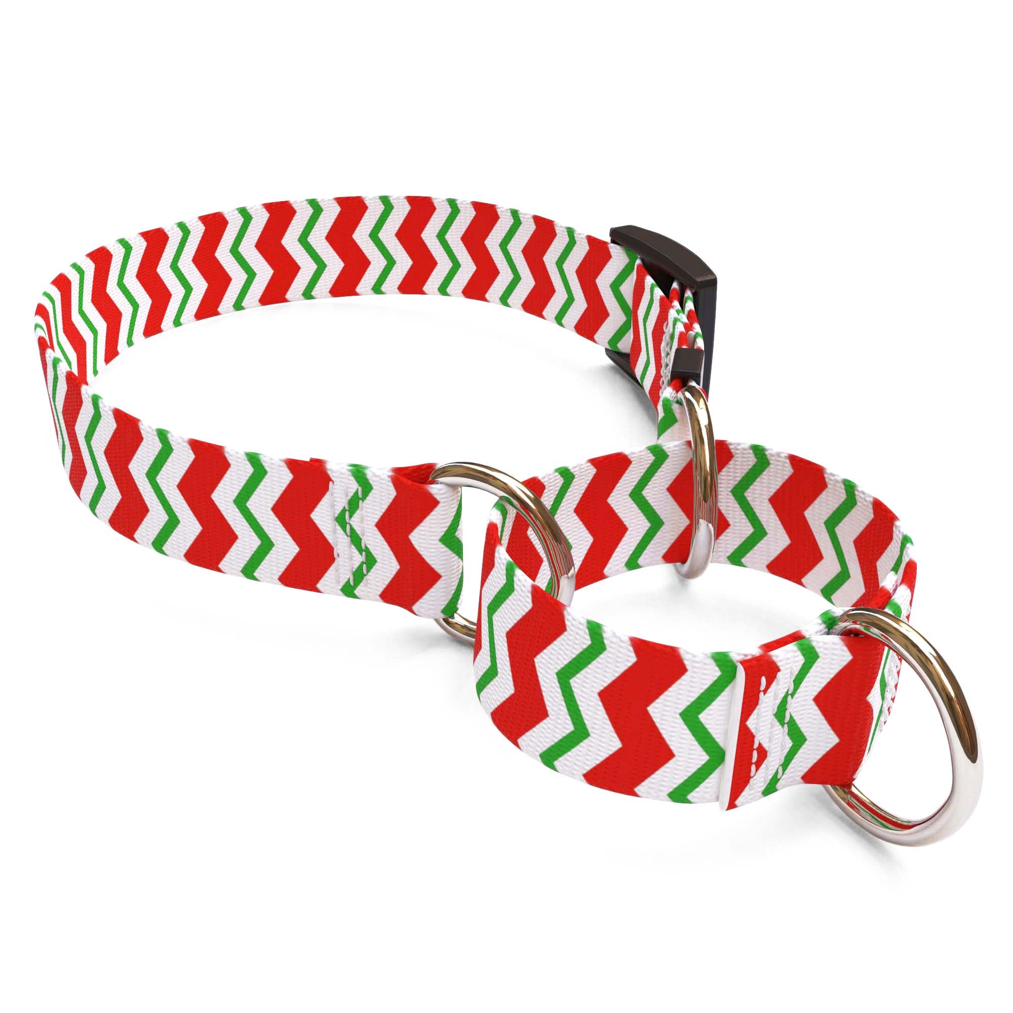 Peppermint Chevron Stripes Collar