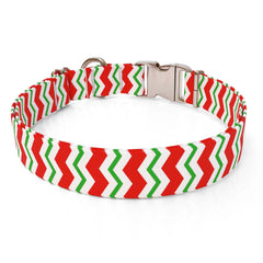 Peppermint Chevron Stripes Collar