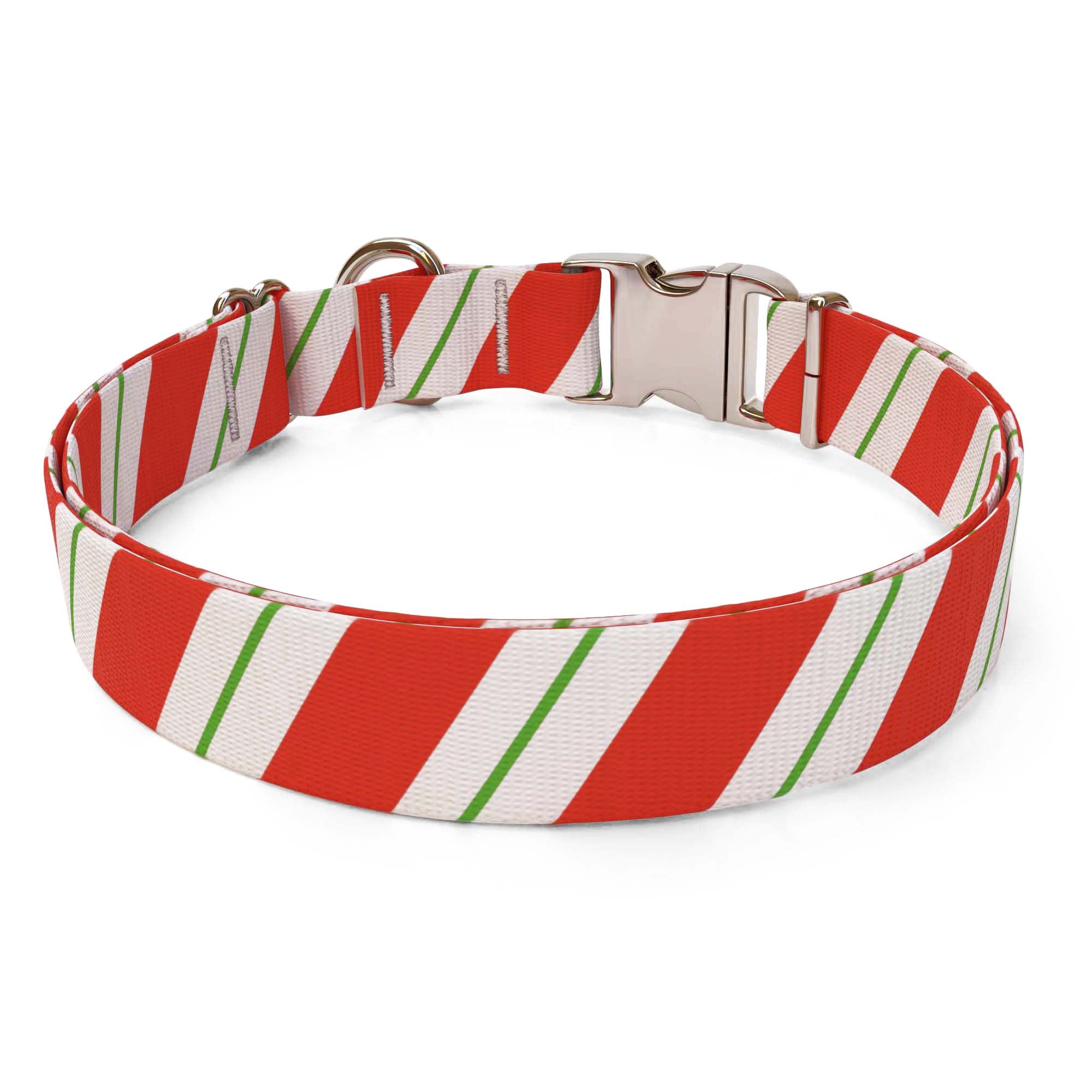 Peppermint Stick Dog Collar