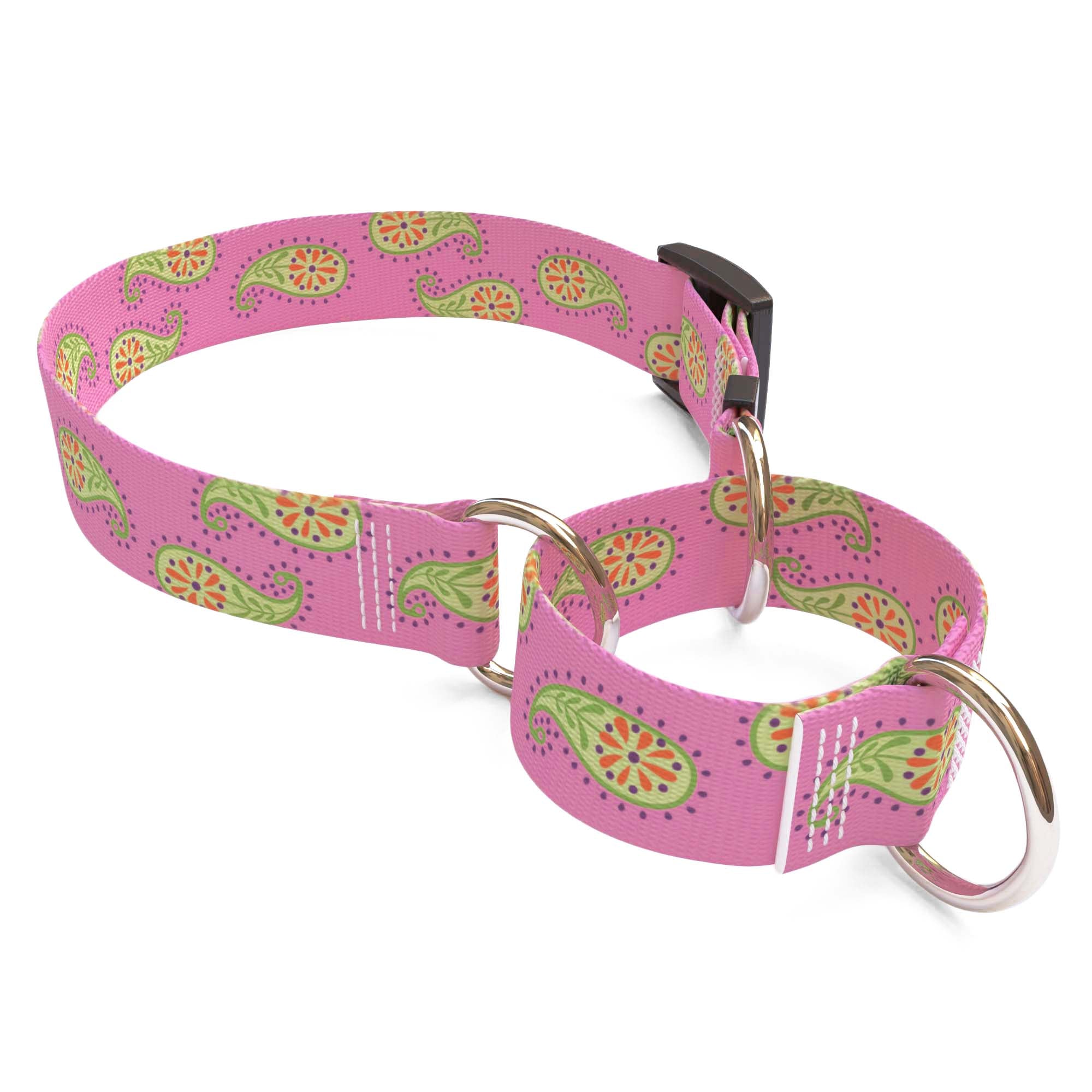 Pink Paisley Dog Collar