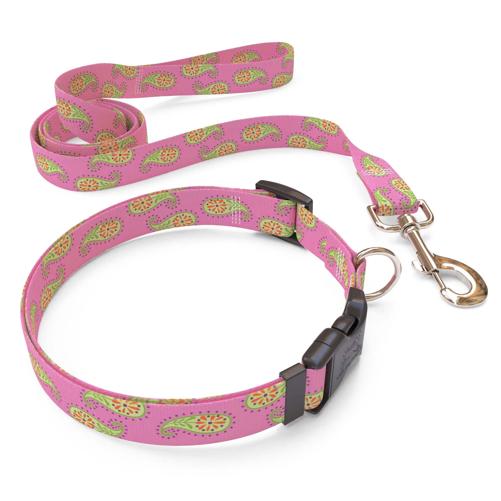 Pink Paisley Dog Collar