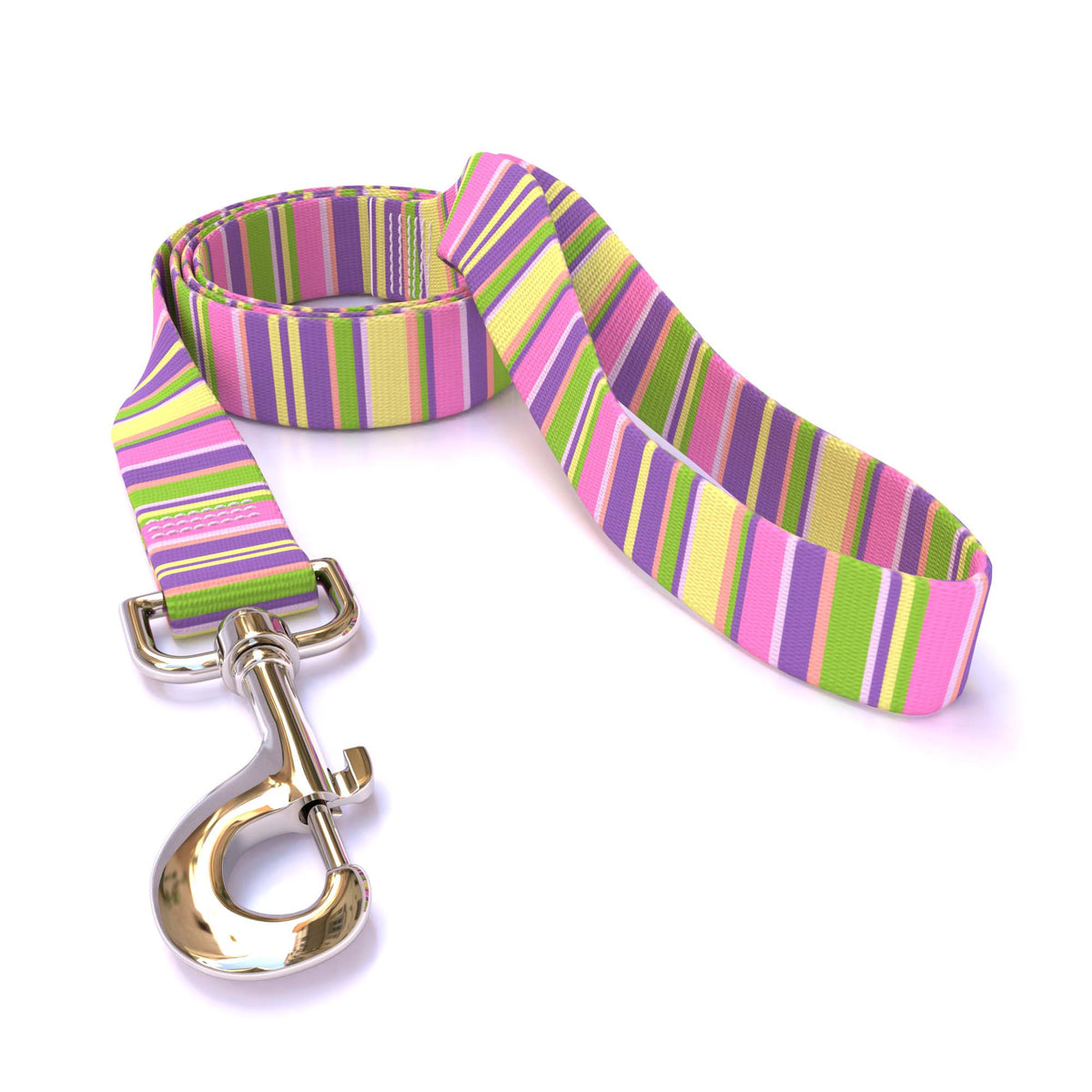 Pink Stripes Dog Leash