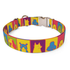 Pop Art Dogs Dog Collar