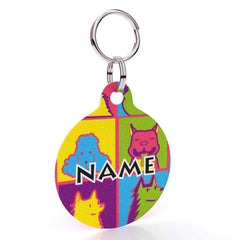 Pop Art Dogs HD Dog ID Tag