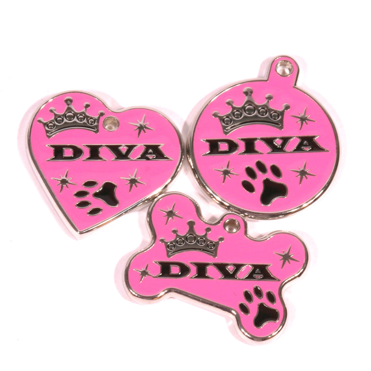 Diva Dog Engraved Dog ID Tag