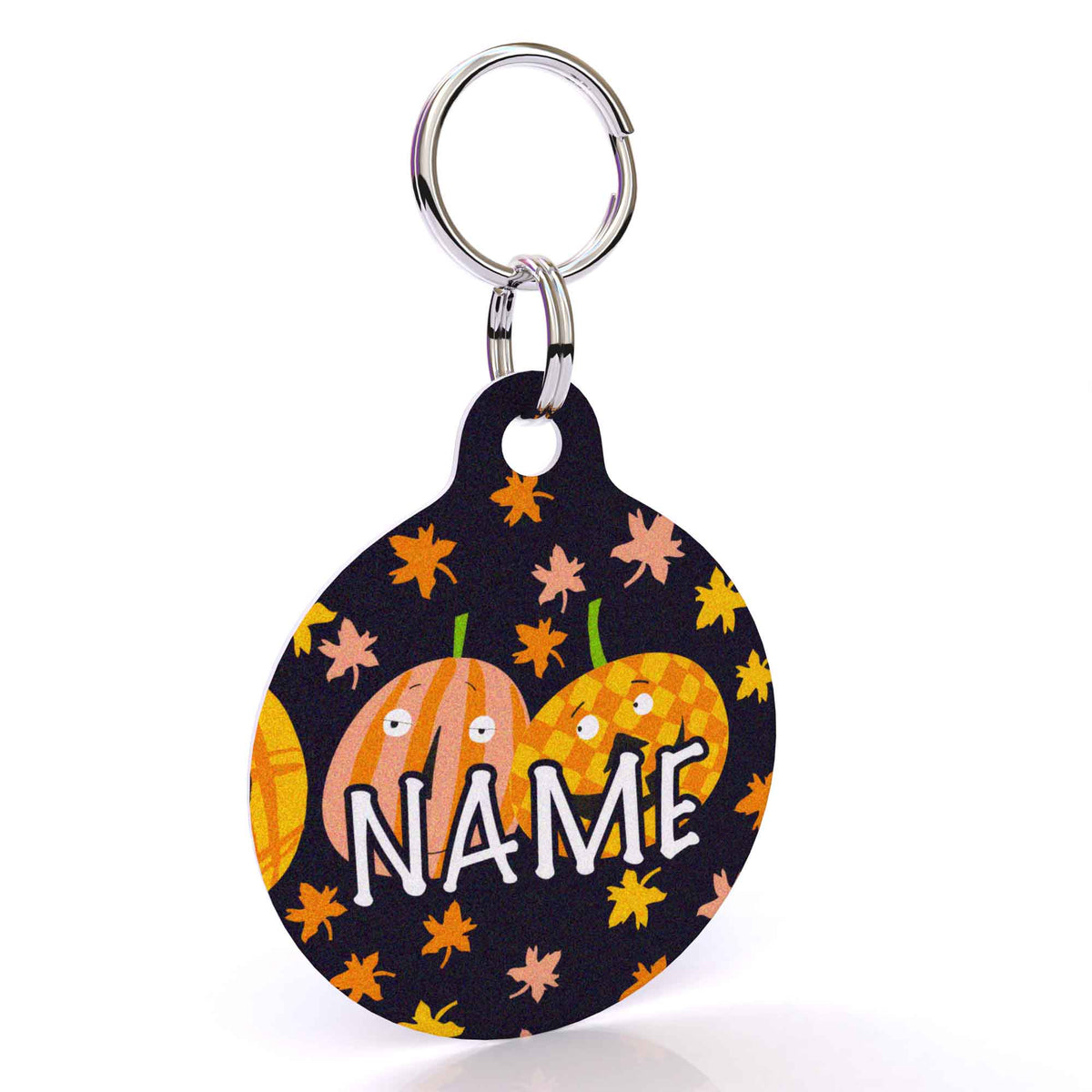 Pumpkin Party HD Dog ID Tag