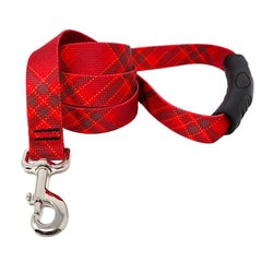 Red Kilt Plaid EZ-grip Dog Leash