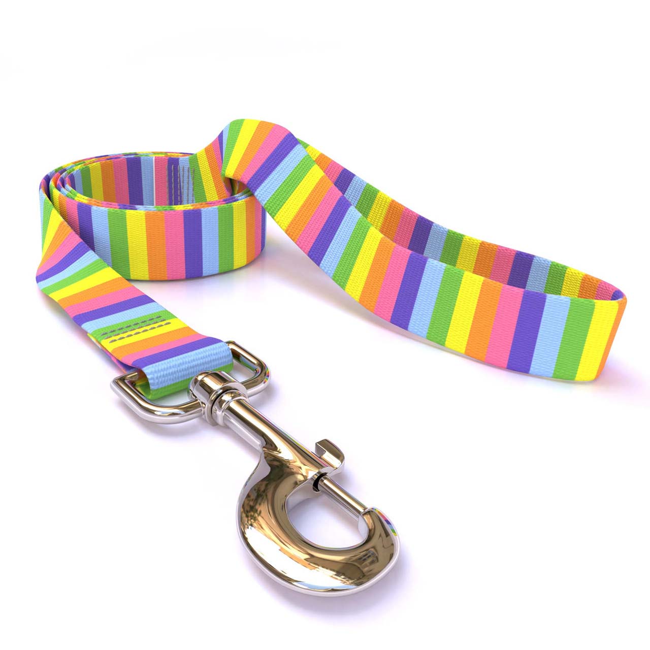 Rainbow Stripes Dog Leash