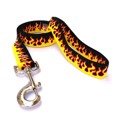 Red Flames Dog Leash