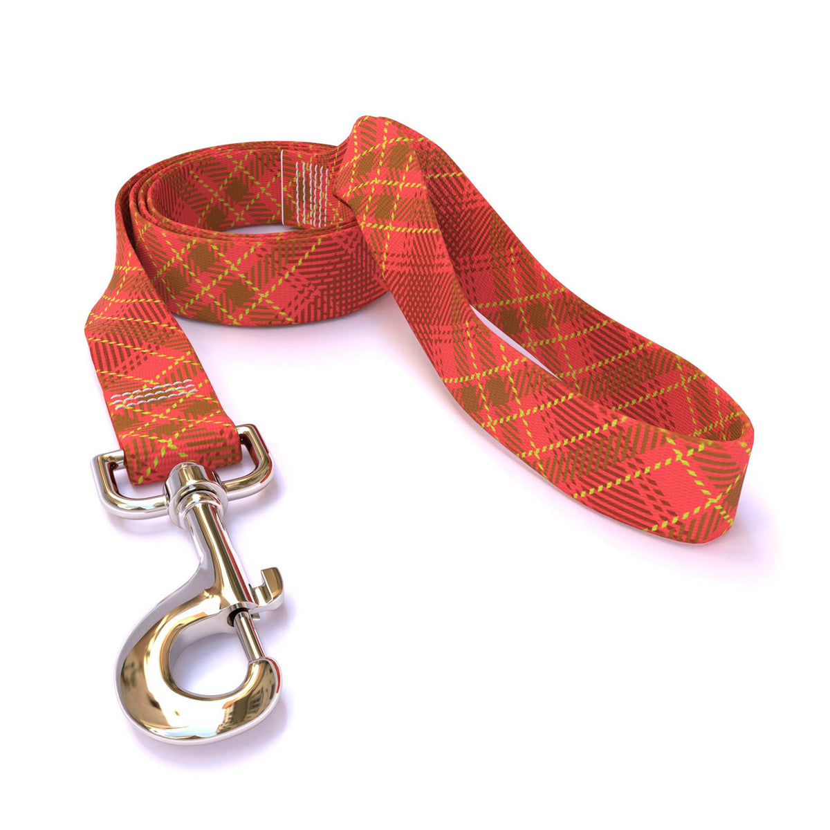 Red Kilt Plaid Dog Leash