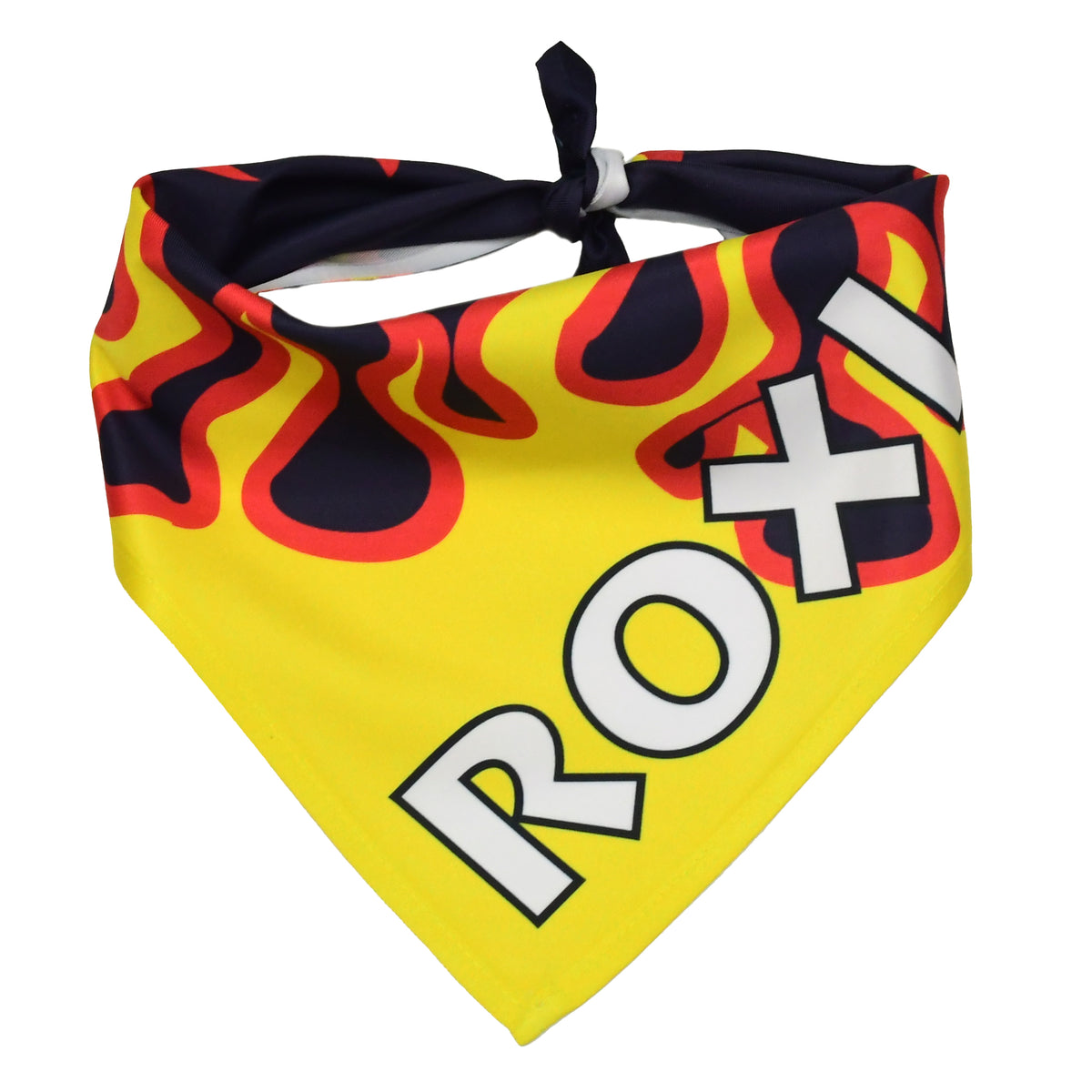 Personalized Red Flames Dog Bandana