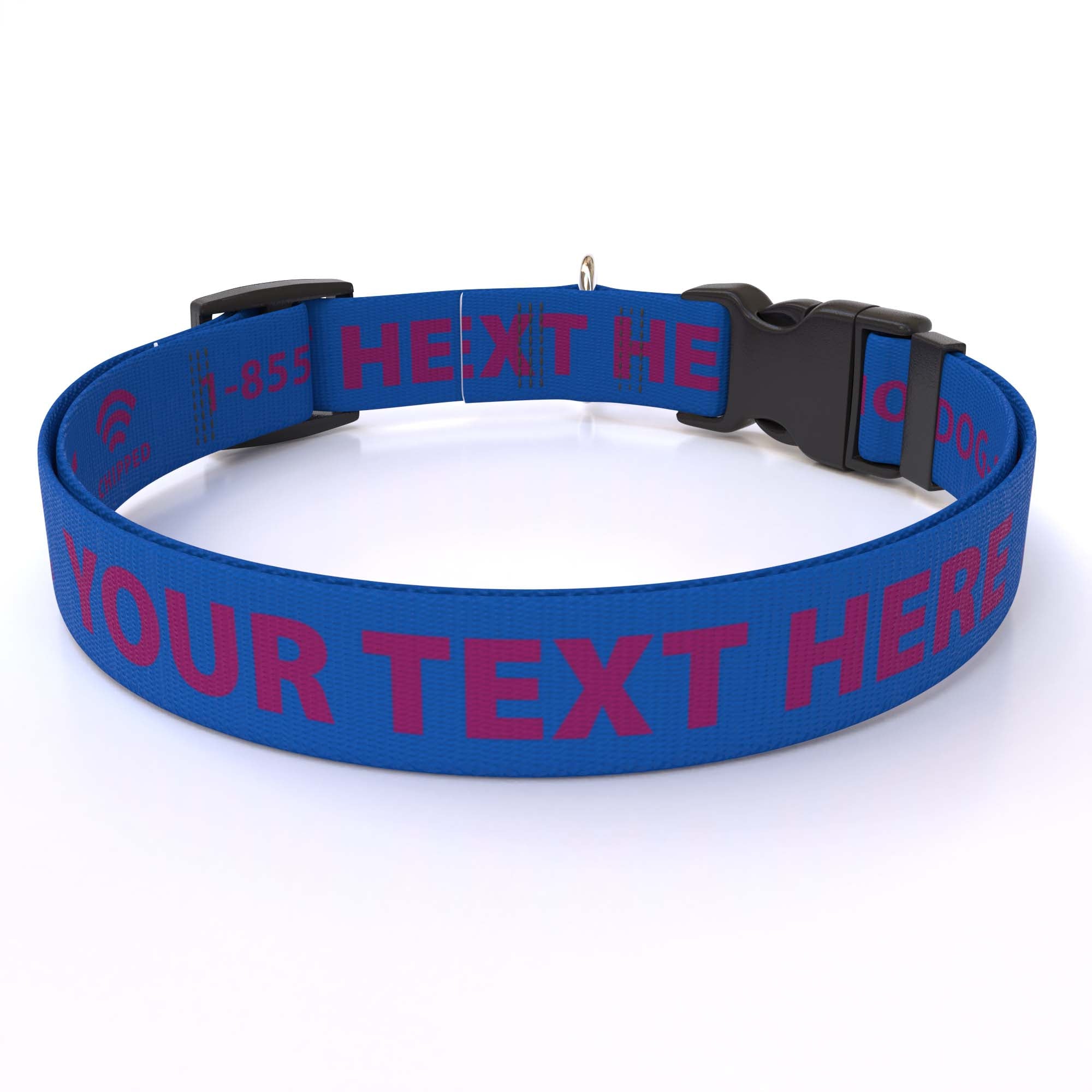 Blue Collars Customisable Personalized Dog Collar with Name - Solid Colors - Hot Dog Collars