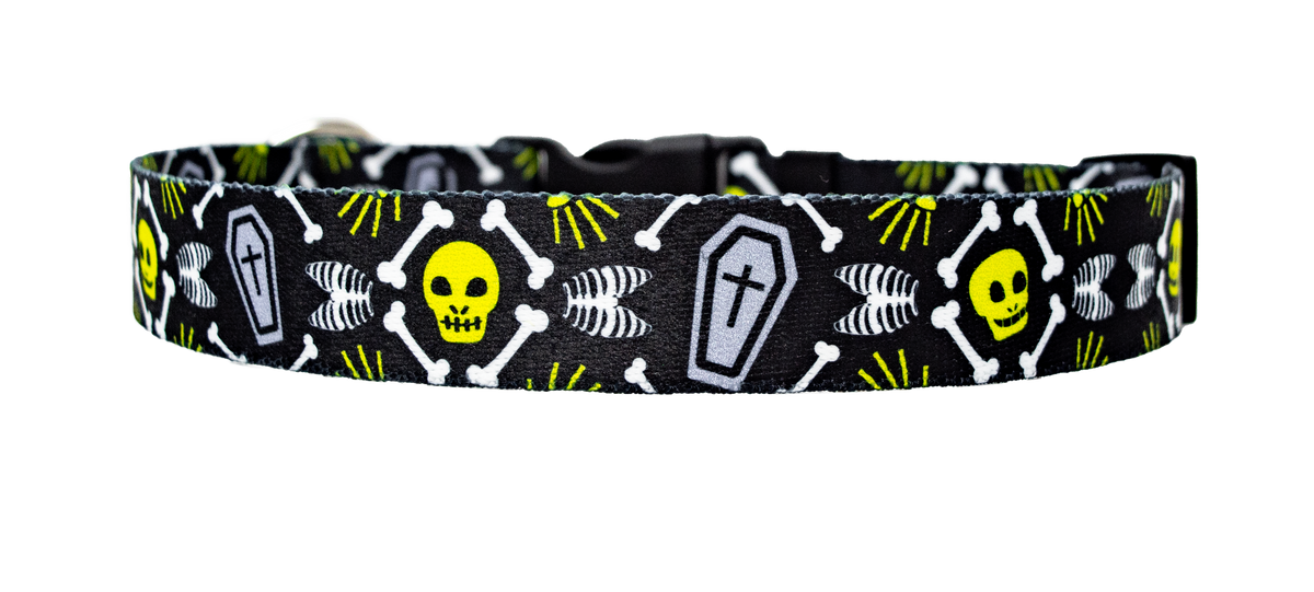 Scary Skeletons Dog Collar