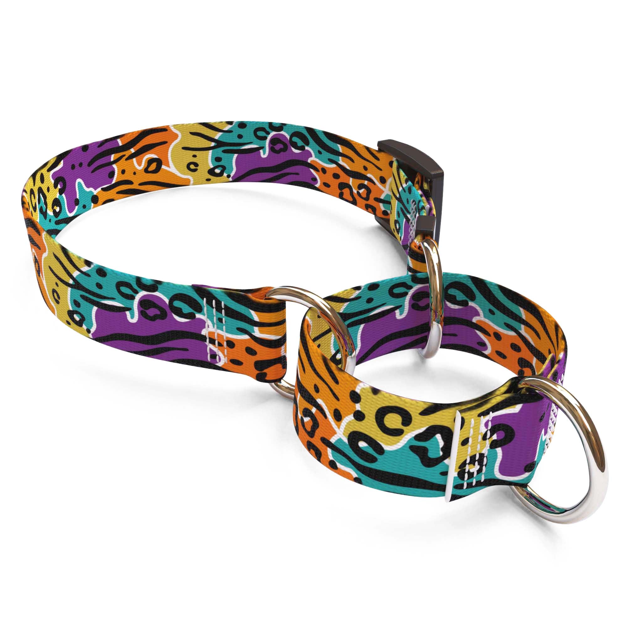 Rainbow Safari Dog Collar