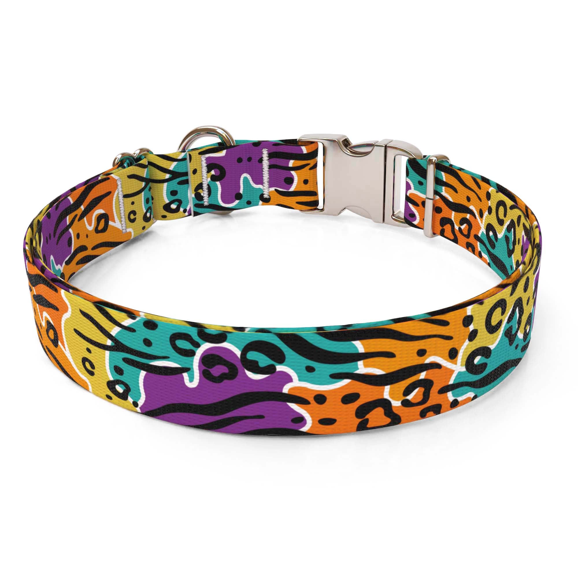 Rainbow Safari Dog Collar