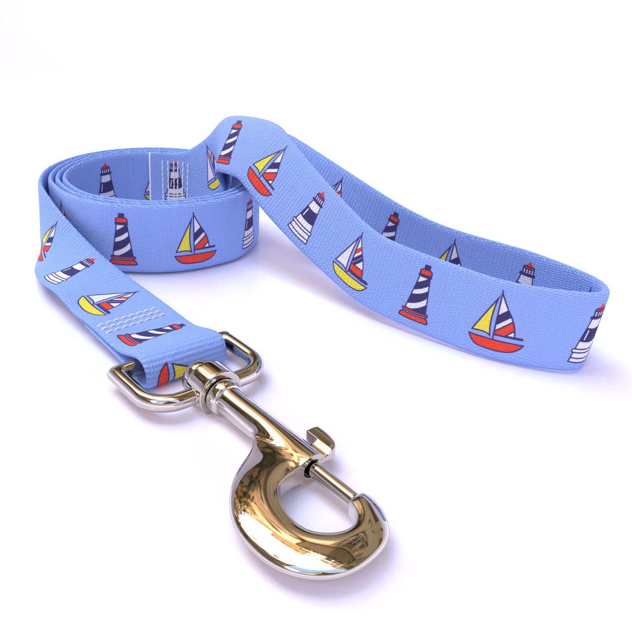 Sailboats and Lighthouses Dog Leash