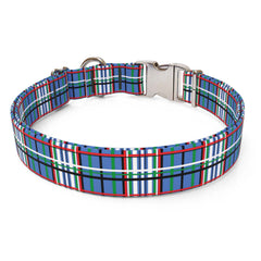 Tartan Blue Dog Collar