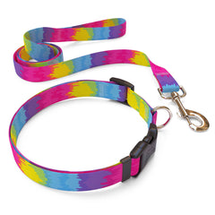 Rainbow Tie Dye Dog Collar