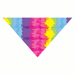 Rainbow Tie Dye Dog Bandana