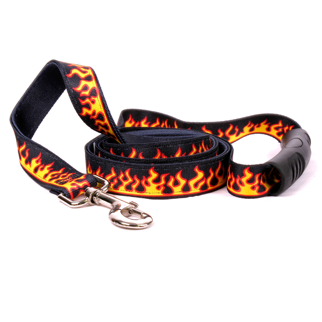 Red Flames Dog Leash