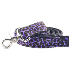 Wild Kitty Purple Velvet Dog Leash
