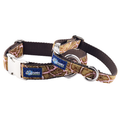 Wild Spots Pink Velvet Essential Dog Collar