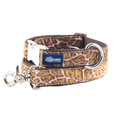 Wild Spots Pink Velvet Essential Dog Collar
