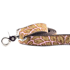 Wild Spots Pink Velvet Dog Leash