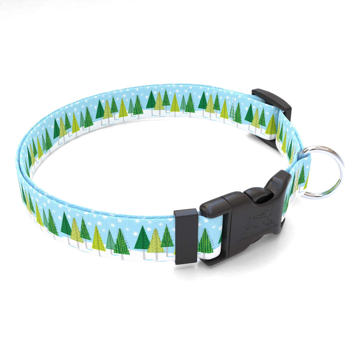 Winter Trees Dog Collar