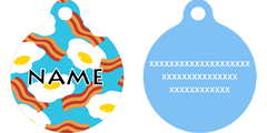 Bacon and Eggs HD Dog ID Tag