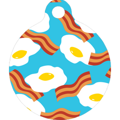 Bacon and Eggs HD Dog ID Tag