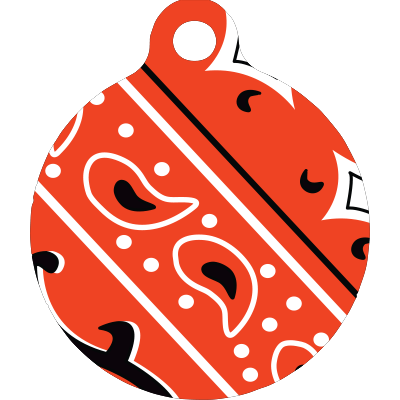 Bandana Red HD Dog ID Tag