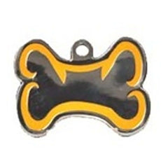 Orange Bone Dog ID Tag - With Engraving