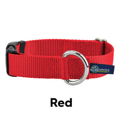 5/8" and 1" Red Nylon Buckle Dog Collar