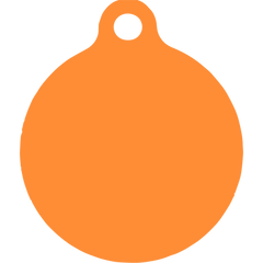 Candy Corn HD Dog ID Tag